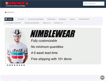 Tablet Screenshot of nimblewear.ca